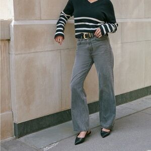 Abercrombie & Fitch Curve Love High Rise Loose Jean